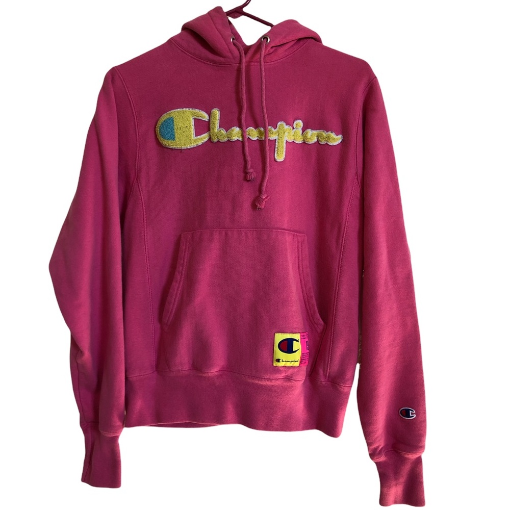 Champion Reverse Weave dark hot Pink Hoodie Size XS‎
